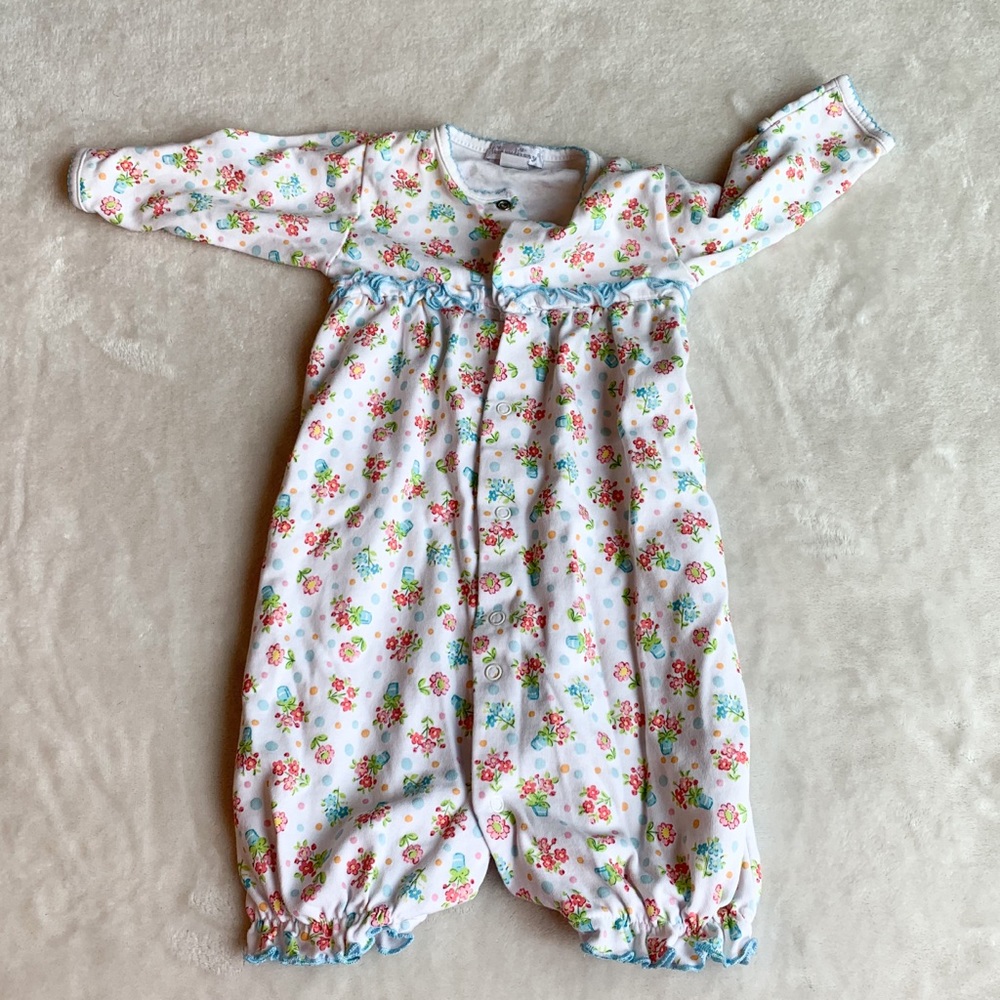 Kissy Kissy White Floral Newborn Baby Girl Sleeper